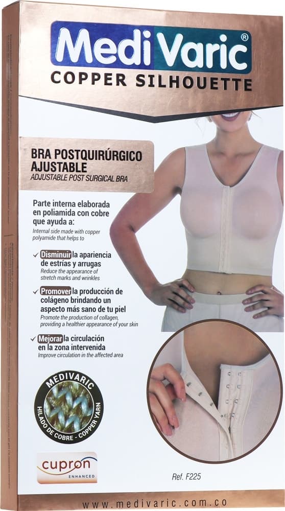 Sutiã Pós-Cirúrgico Ajustável Medivaric F225P3404 (34)