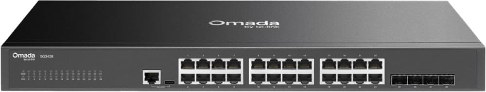 Switch Gigabit TP-Link Omada Sg3428 de 24 Portas com 4 Sfp 10/100/1000Mbps