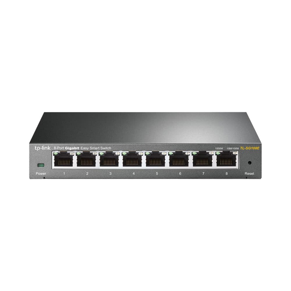 Switch Tp-Link Tl-SG108E 10/100/1000Mbps 8P Rj45 Preto