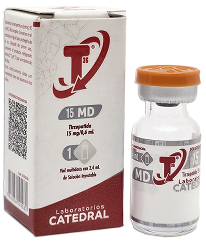 Tirzepatida 15mg/0,6mL (1 Frasco Solução Injetável) Catedral