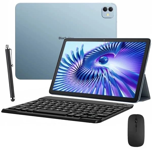 Tablet Blackview Link 8 12.7" 256GB 6GB RAM 16+2MP 13MP com Teclado Inglês e Capa Azul