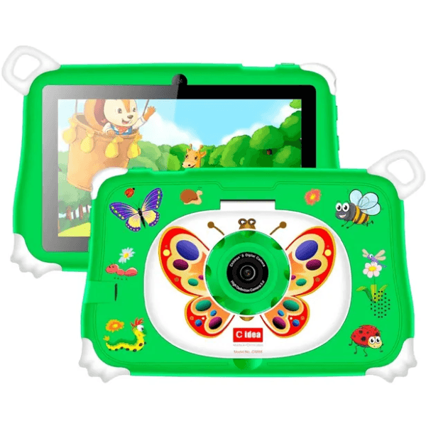 Tablet C Idea Cm86 Kids 6GB + 128GB Tela 7" WiFi Android 15 Verde