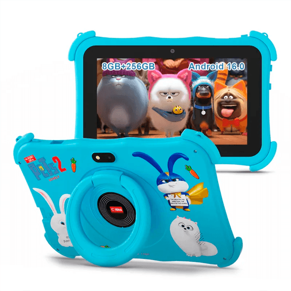Tablet Infantil C Idea Cm89 Kids 8GB + 256GB Tela 7" WiFi Bluetooth GPS 5000mAh 2.0MP+5.0MP Android 16.0 Azul