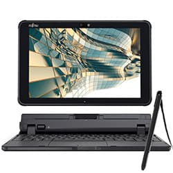 Tablet Fujitsu Arrows Tab Q508 4GB de RAM / 64GB / Tela 10.1" / Wi-Fi - Preto + Teclado (Recondicionado)