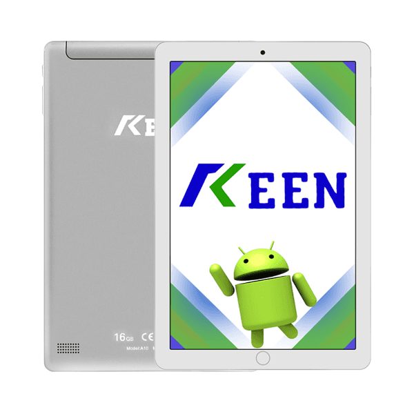 Tablet Keen A10 Dual Sim 16GB 10" 5MP / Vga - Prata