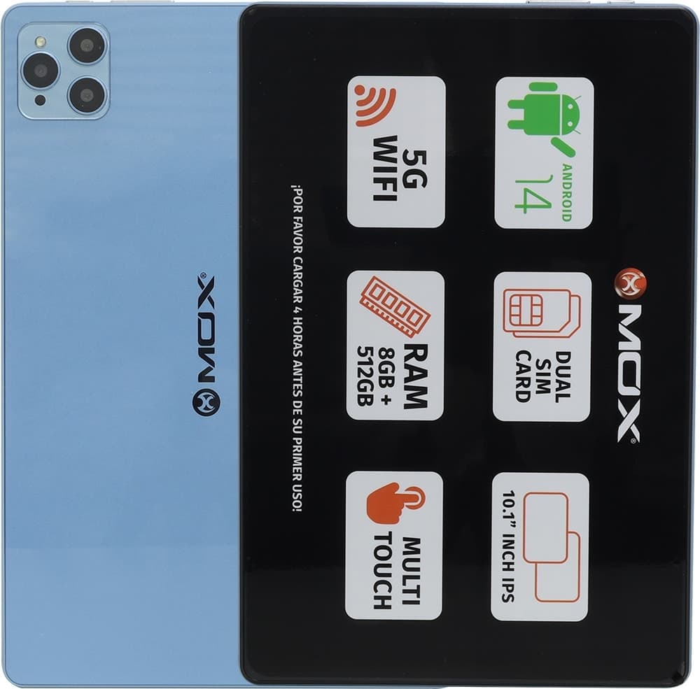Tablet Mox Mo-Tp1082 5G 10.1" 8GB/512GB Azul