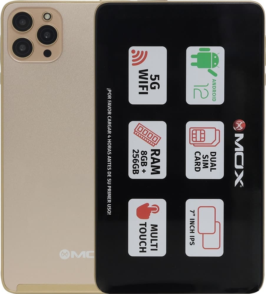 Tablet Mox Mo-Tp732 5G 7" 8GB/256GB Dourado