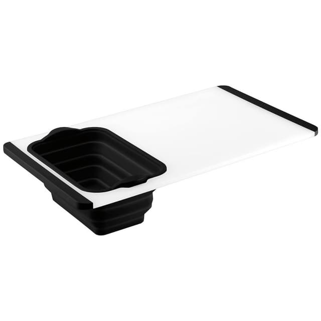 Tábua de Corte com Escorredor Cuisinart Ctg-00-Cbcc 50 Cm Branco/Preto
