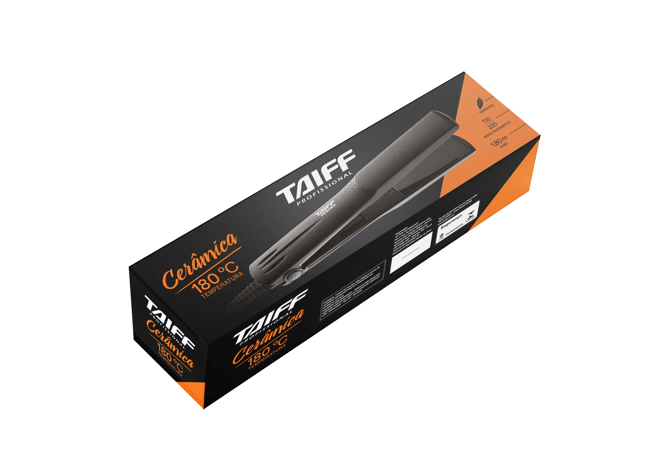 Alisador Taiff Cerâmica Bivolt Preto