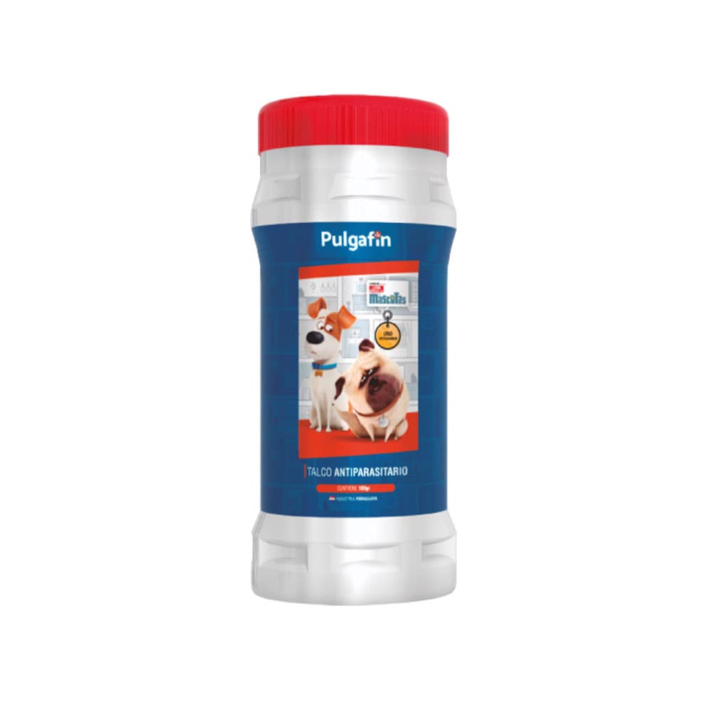 Talco Antiparasitário Pulgafin para Mascotas 100G