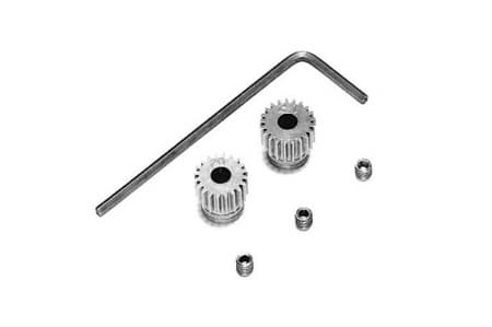 Conjunto de Pinhão Tamiya 22/23T 0.4 (para Tamiya F1)