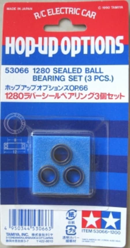 TAMIYA ACC RC 1280 SEALED BEARING (3PCS) U53066 53066