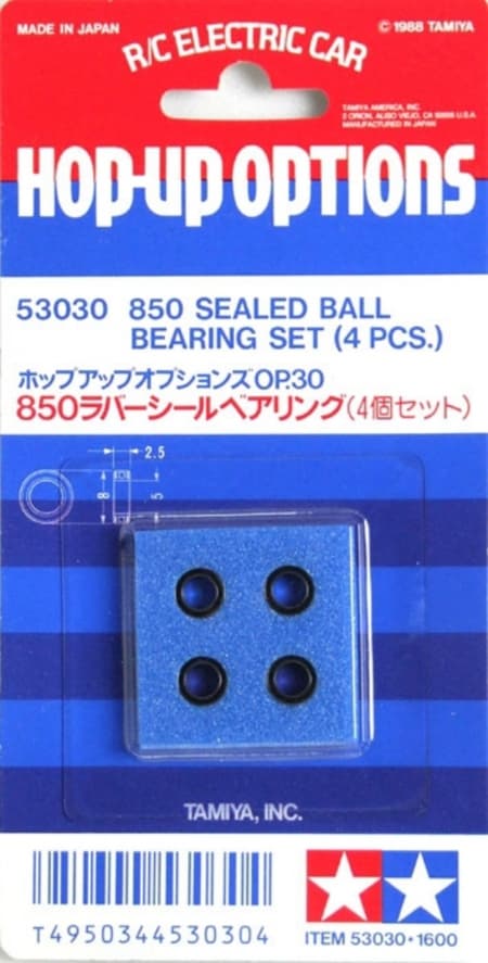 Rolamento de Esferas Selado Tamiya 850 (4 Unidades)