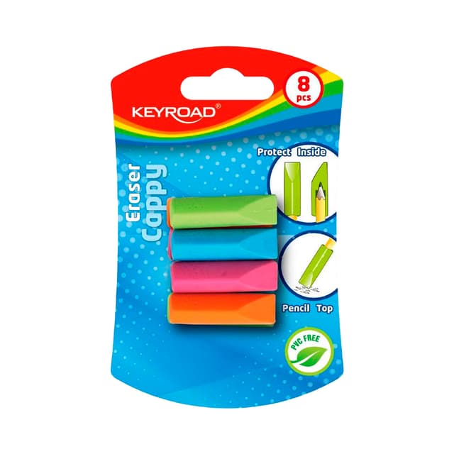 Tapa-lápis com Borracha Keyroad Cappy Kr970702