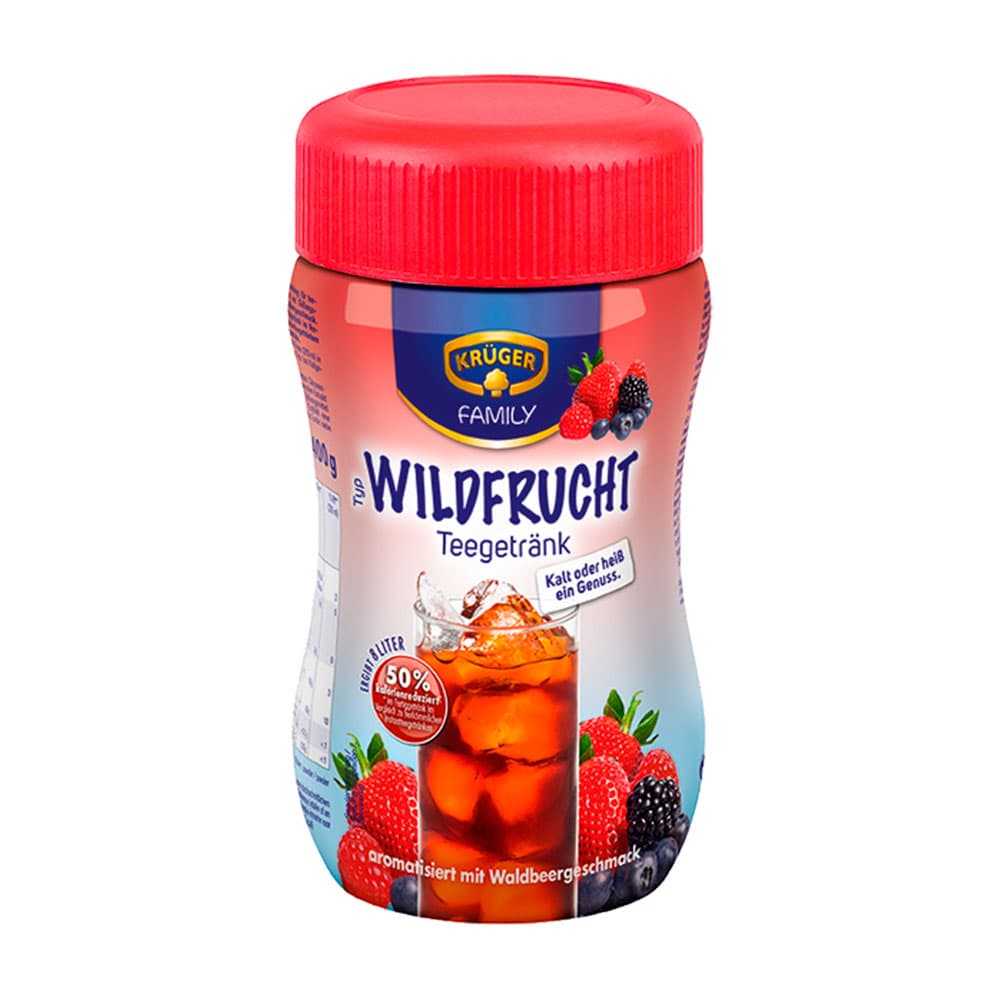 Chá Kruger Wildfrucht 400G com 50% Menos Calorias