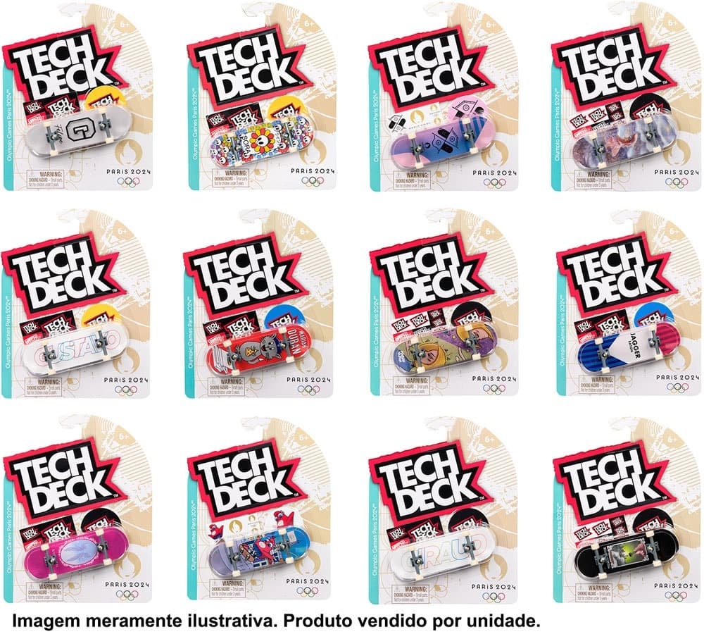 Brinquedo Tech Deck Paris 2024 Spin Master - 6067049 (Diversos)