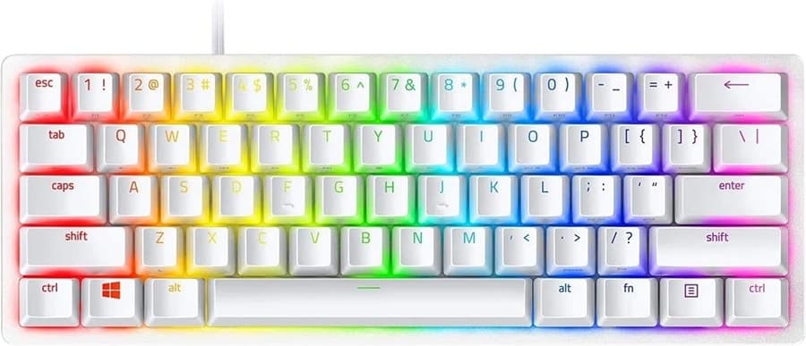 Teclado com Fio Gamer Razer Huntsman Mini Mercury Edition