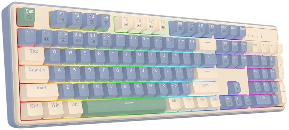 Teclado com Fio Gaming Redragon Faye K685PYG-RGB Branco