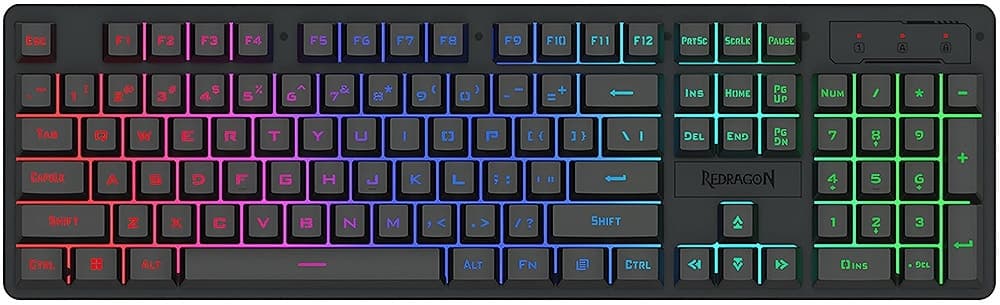 Teclado com Fio Gamer Redragon Netherbane K521-RGB Preto