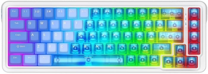 Teclado com Fio Gaming Redragon Nova Magnetic K709PLB-RGB-M Azul Transparente