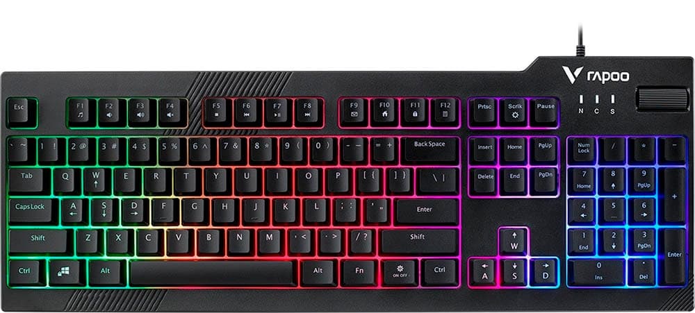 Teclado com Fio Rapoo V50S Preto (Inglês)