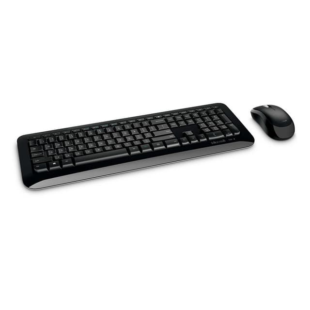 Kit Teclado e Mouse Sem Fio Microsoft Py9-00004 850 Espanhol Preto