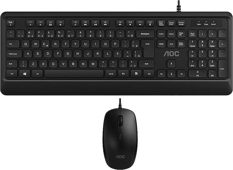 Teclado e Mouse com Fio Aoc KM220B/FG