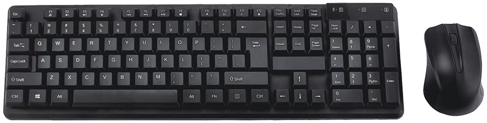 Teclado e Mouse Satellite Ak-742G Sem Fio Preto