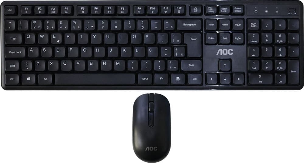 Teclado e Mouse Sem Fio Aoc KM460B/FG