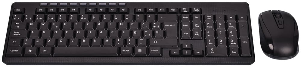 Teclado e Mouse Sem Fio Satellite Ak-75G Preto