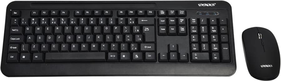 Teclado e Mouse Sem Fio Satellite Ak-725G Preto