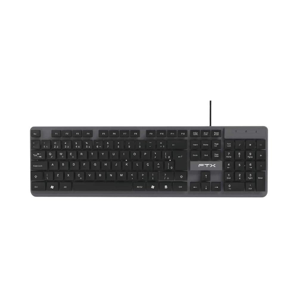 Teclado Ftx K87 Português Preto/Cinza
