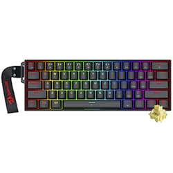Teclado Gamer Magnético Redragon K617RGB-MP Fizz Mini USB / RGB / Inglês - Preto