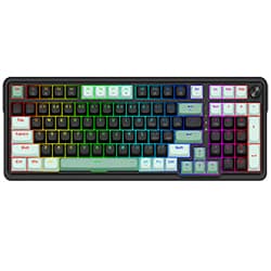 Teclado Gamer Magnético Redragon K686BG-RGB-M Eisa USB / RGB / Inglês - Preto / Verde