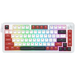 Teclado Gamer Magnético Redragon K721WRB-RGB-M Stormhunter USB / RGB / Inglês - Branco / Vermelho
