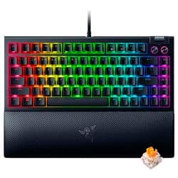 Teclado Gamer Mecânico Razer Blackwidow V4 75% USB / RGB / Inglês - Preto