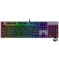 Teclado Gamer Mecânico Redragon K556RGB Devarajas USB / RGB / Red / Inglês - Preto