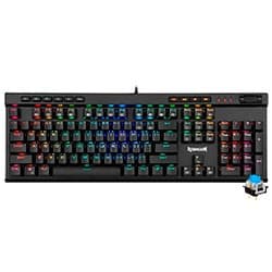 Teclado Gamer Mecânico Redragon K580RGB Vata USB / RGB / Blue / Inglês - Preto