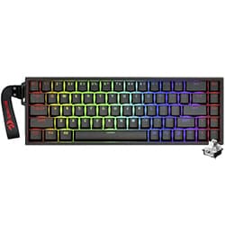 Teclado Gamer Mecânico Redragon K631RGB-PRO-P Castor Pro Wireless / RGB / Inglês - Preto