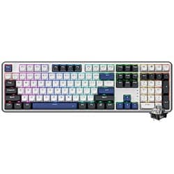 Teclado Gamer Mecânico Redragon K689WBB-RGB Wyvern USB / RGB / Inglês - Branco / Preto