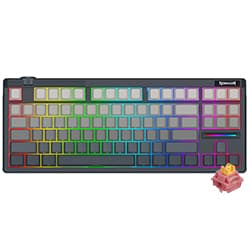 Teclado Gamer Mecânico Redragon K729SP-RGB-PRO Otiim Pro Wireless / RGB / Inglês - Preto / Cinza
