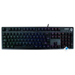 Teclado Gamer Mecânico Satellite K62 USB RGB Espanhol Preto