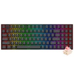 Teclado Gamer Redragon K736-PRO-M Nephrite Pro Wireless / RGB / Inglês - Preto
