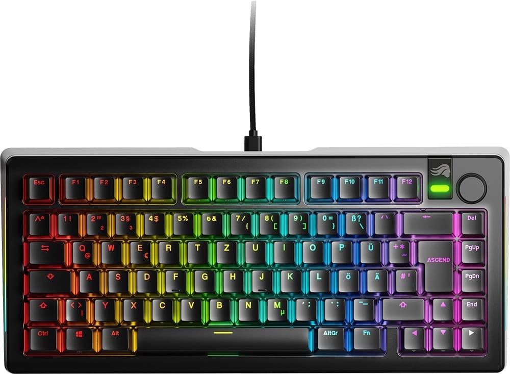 Teclado Gaming Glorious Gmmk 3 Pro RGB Preto - com Cabo