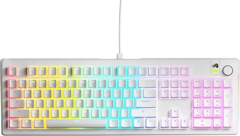 Teclado Gaming Glorious Gmmk 3 RGB Branco - com Cabo