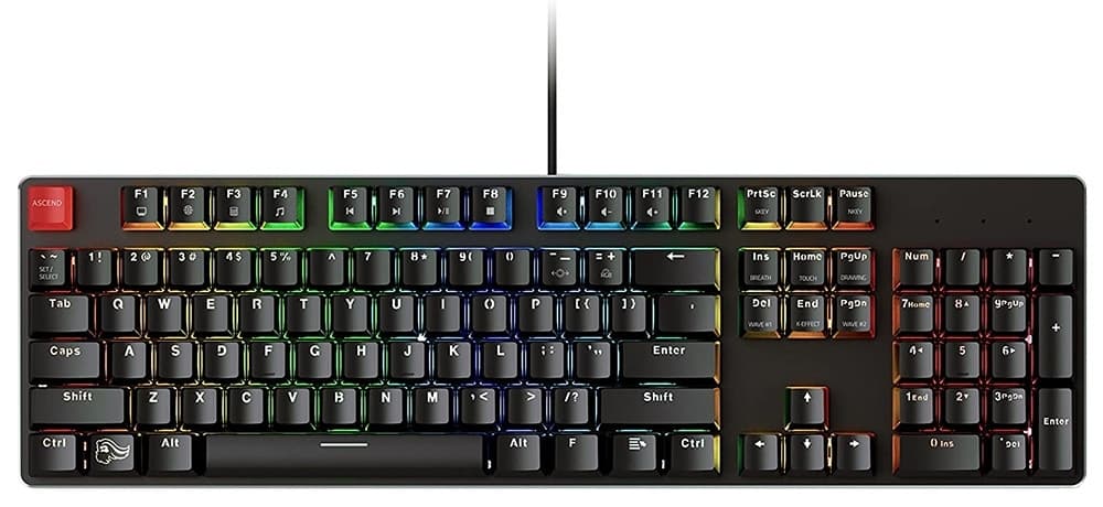 Teclado Gaming Glorious Gmmk-Brn RGB Preto - com Cabo (Inglês)