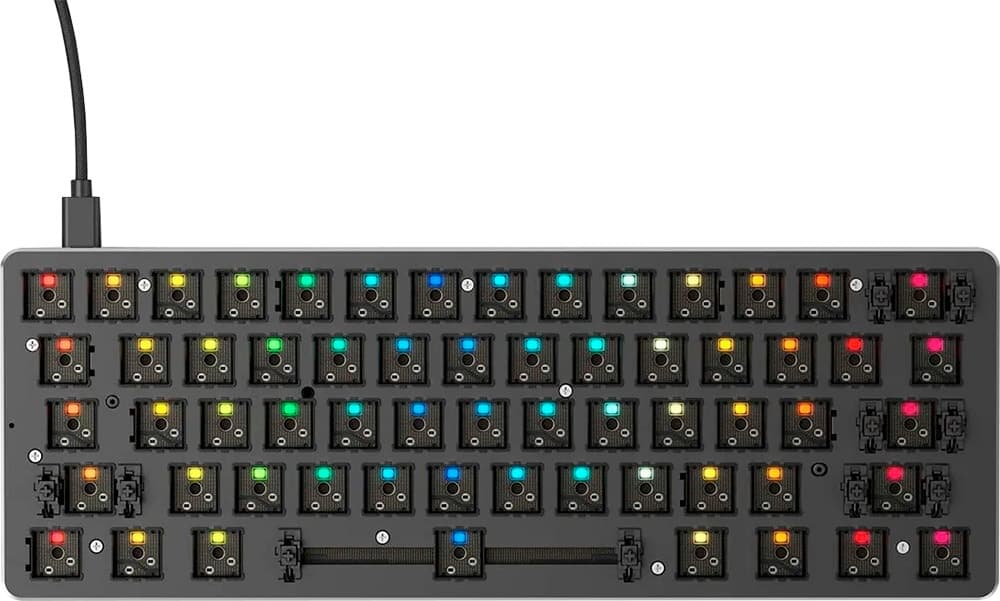 Teclado Gaming Glorious Gmmk-Compact- RGB Preto com Fio