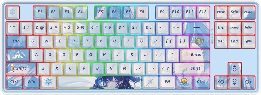 Teclado Gaming Mecânico Redragon Star Blade Pro K707AK-RGB Pro BT 2.4GHz