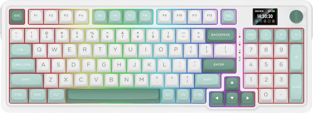 Teclado Mecânico Gamer Redragon Star Blade Pro K719WG-RGB Pro BT 2.4GHz