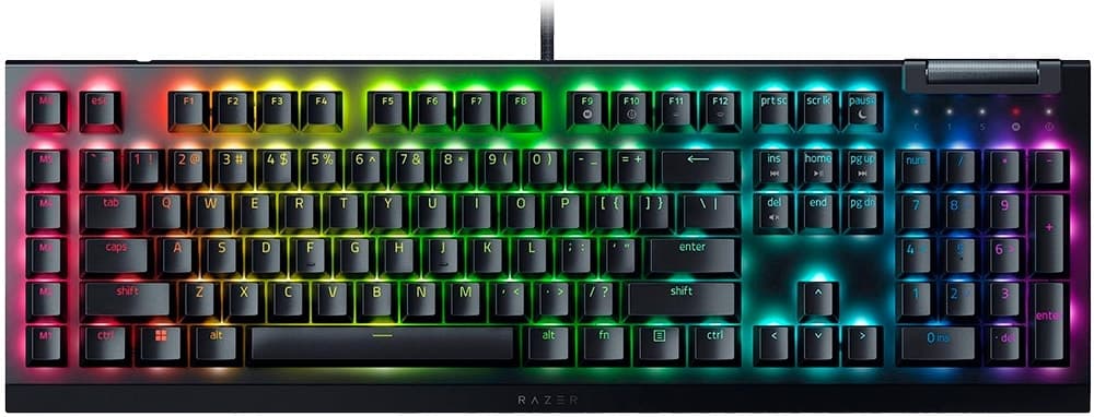 Teclado Gamer Razer BlackWidow V4 X Switch Green (Inglês com Fio)